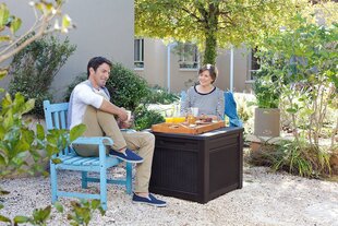 Säilituskast Cube Rattan Storage Box, 208 l, hall hind ja info | Hoiukastid ja korvid | hansapost.ee