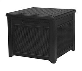 Ящик Cube Rattan Storage Box для хранения вещей, 208 л, серый цена и информация | Корзины и ящики для хранения | hansapost.ee