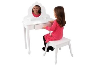 KidKraft Medium meigilaud ja tool (valge) hind ja info | Lauad ja toolid lastele | hansapost.ee