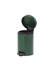 Мусорный бак Brabantia Newlcon с педалью newIcon, 3 л, цвет Pine Green цена и информация | Мусорные ящики с креплением на двери | hansapost.ee