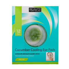Silmapadjakesed Beauty Formulas (Cucumber Cooling Eye Pads) 12 tk hind ja info | Beauty Formulas Parfüümid, lõhnad ja kosmeetika | hansapost.ee