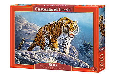 Pusle Castorland Tiger on the Rocks 500 tk цена и информация | Pusled lastele ja täiskasvanutele | hansapost.ee
