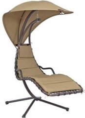 Подвесное кресло Saska Garden Lea, коричневое цена и информация | Садовые стулья, кресла, пуфы | hansapost.ee