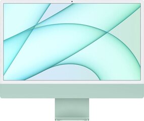 Apple iMac 24” M1 8/256ГБ Green INT MGPH3ZE/A цена и информация | Стационарные компьютеры | hansapost.ee