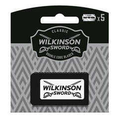 Asenduspardlid Wilkinson Sword Double Edge Blade 5 tk hind ja info | Wilkinson Parfüümid, lõhnad ja kosmeetika | hansapost.ee