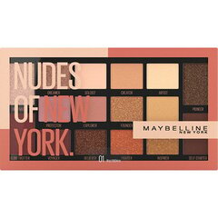 Maybelline Palett 16 lauvärvi Nudes of New York 18 g цена и информация | Тушь, средства для роста ресниц, тени для век, карандаши для глаз | hansapost.ee