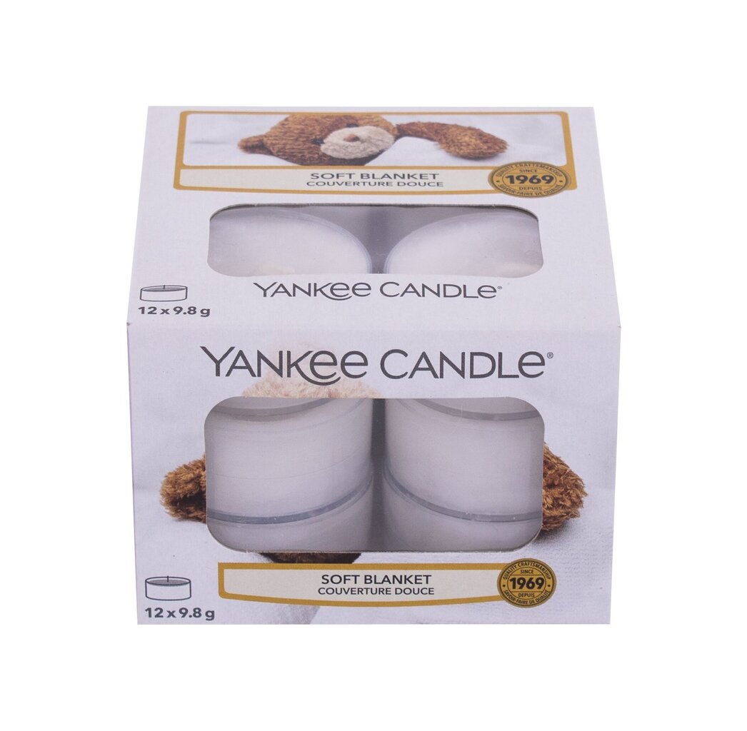 Yankee Candle Soft Blanket lõhnaküünal 12 x 9.8 g цена и информация | Küünlad, küünlajalad | hansapost.ee