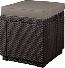 Садовый стул - ящик для хранения с подушкой Cube, коричневый цена и информация |  Садовые стулья, кресла, пуфы | hansapost.ee
