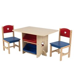 KidKraft tähtedega laua ja 2 tooli komplekt hind ja info | Lauad ja toolid lastele | hansapost.ee