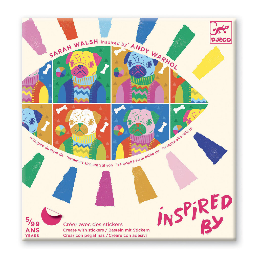 Inspiratsioon - Looming kleebistega - Popp!, DJECO DJ09371 hind ja info | Arendavad laste mänguasjad | hansapost.ee