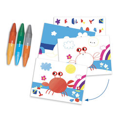Набор «Морской мир» для творчества с 6 занятиями, DJECO DJ09294 цена и информация | Развивающие игрушки для детей | hansapost.ee