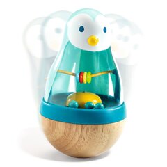 Неваляшка-погремушка - Пингвин Pingui, DJECO DJ06407 цена и информация | Игрушки для малышей | hansapost.ee
