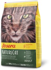 Josera ilma teraviljata NatureCat, 10 kg hind ja info | Kassi kuivtoit ja kassikrõbinad | hansapost.ee