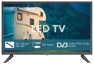 eSTAR LED TV 24"/61cm LEDTV24D5T2 Black Black цена и информация | Телевизоры | hansapost.ee