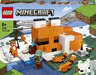 Конструктор LEGO® 21178 Minecraft Лисья хижина цена и информация | Конструкторы и кубики | hansapost.ee