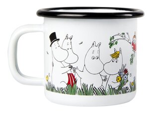 MOOMIN эмалированная чашка 1,5дл, Happy Family цена и информация | Стаканы, фужеры, кувшины | hansapost.ee