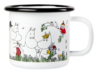 MOOMIN эмалированная чашка 1,5дл, Happy Family цена и информация | Стаканы, фужеры, кувшины | hansapost.ee