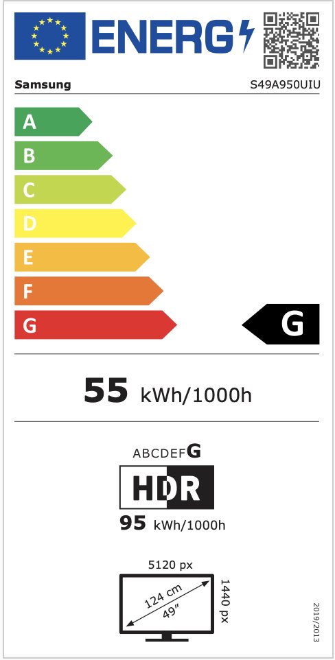 49 32:9 Nõgus 5K Ultra HD QLED monitor Samsung LS49A950UIUXEN hind ja info | Monitorid | hansapost.ee