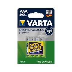 Varta AAA 800 мАч, 4 шт. цена и информация | Varta Освещение и электротовары | hansapost.ee