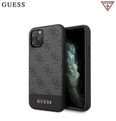 Guess GUHCN65G4GLGR 4G Stripe hard back cover case for Apple iPhone 11 Pro Max Black hind ja info | Telefonide kaitsekaaned ja -ümbrised | hansapost.ee