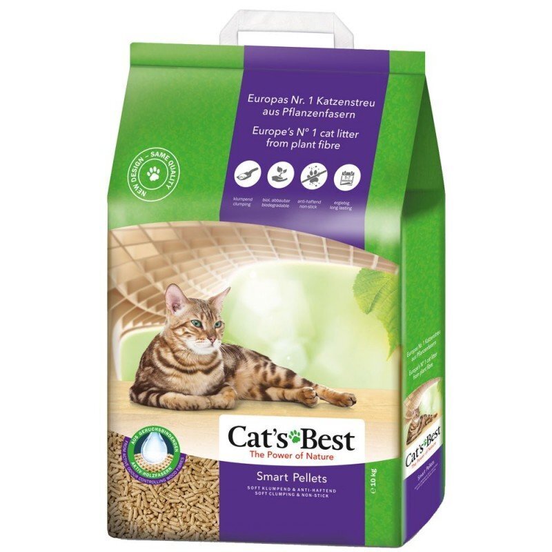 Looduslik granuleeritud kassiliiv Cat's Best Smart Pellets, 10 kg hind ja info | Kassiliiv | hansapost.ee