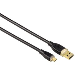 Кабель Hama 00078490 USB-A-microUSB, 0.75м цена и информация | Кабели и провода | hansapost.ee