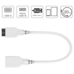 Unitek USB 3.0- micro USB hind ja info | Juhtmed ja kaablid | hansapost.ee