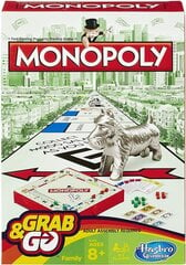 Reisimäng Monopolis Hasbro Grab and Go, FI цена и информация | Hasbro Gaming Family Товары для детей и младенцев | hansapost.ee