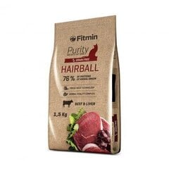 Сухой корм Fitmin Purity Hairball для взрослых кошек, 1,5 кг цена и информация | Сухой корм для кошек | hansapost.ee