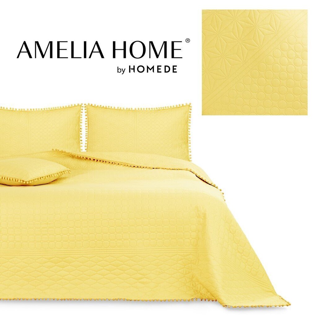 AmeliaHome tepitud voodikate koos tuttidega Meadore, 220x240 cm hind ja info | Pleedid, voodikatted ja päevatekid | hansapost.ee
