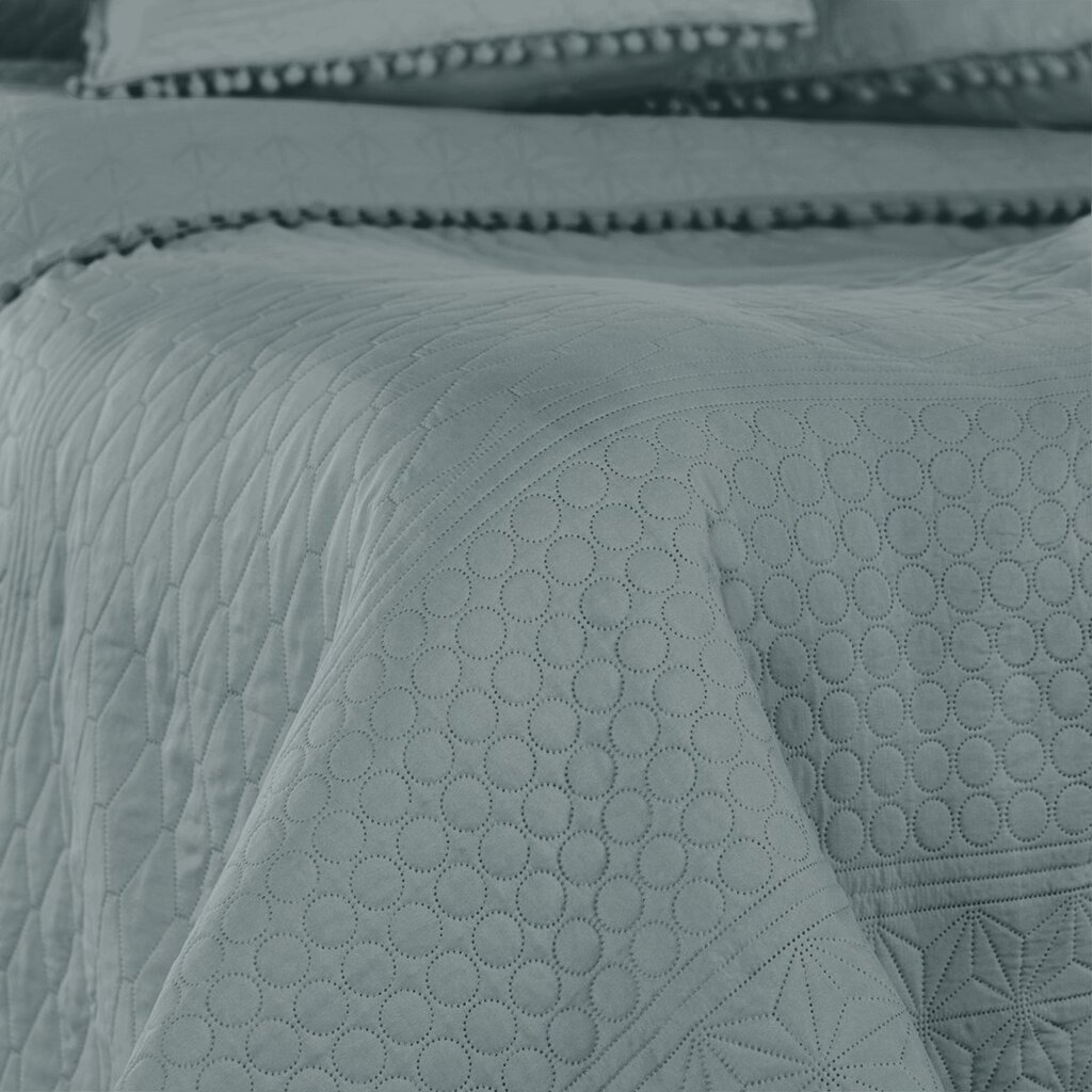 AmeliaHome tepitud voodikate koos tuttidega Meadore, 170x210 cm цена и информация | Pleedid, voodikatted ja päevatekid | hansapost.ee