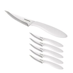 Tescoma Presto pitsanugade komplekt, valged, 10 cm, 6 tk. price and information | Kitchen knives and sharpeners | hansapost.ee