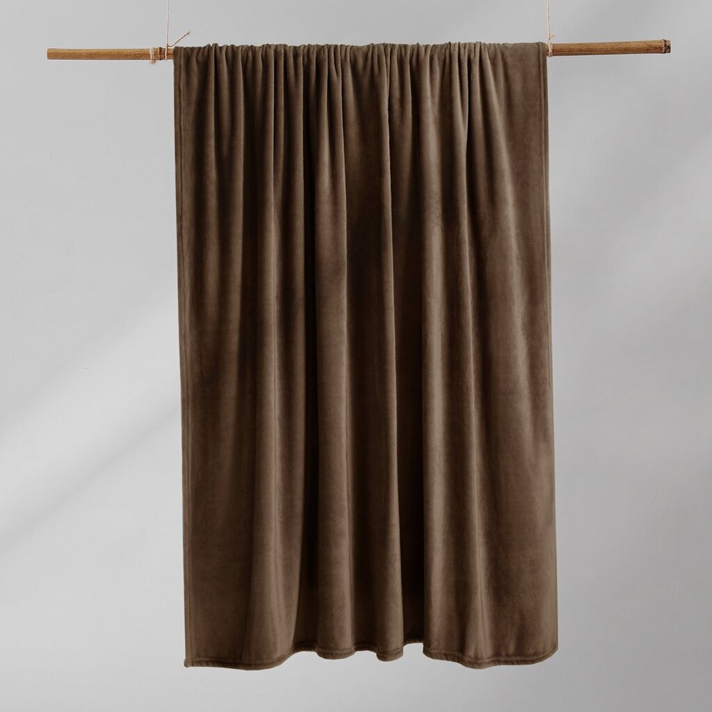 Mikrofiiber pleed MIC Brown, 70x150 cm цена и информация | Pleedid, voodikatted ja päevatekid | hansapost.ee