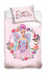 Laste voodipesukomplekt Barbie 100x135, 2-osaline цена и информация | Детское постельное бельё | hansapost.ee