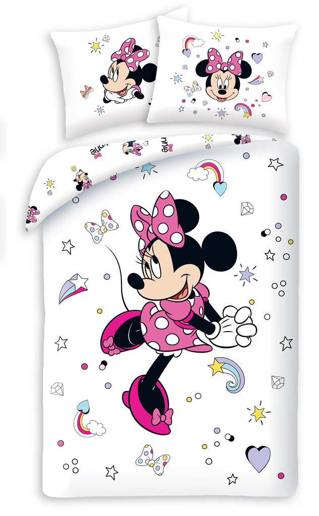 Laste voodipesukomplekt Minnie 140x200, 2-osaline цена и информация | Laste voodipesu | hansapost.ee