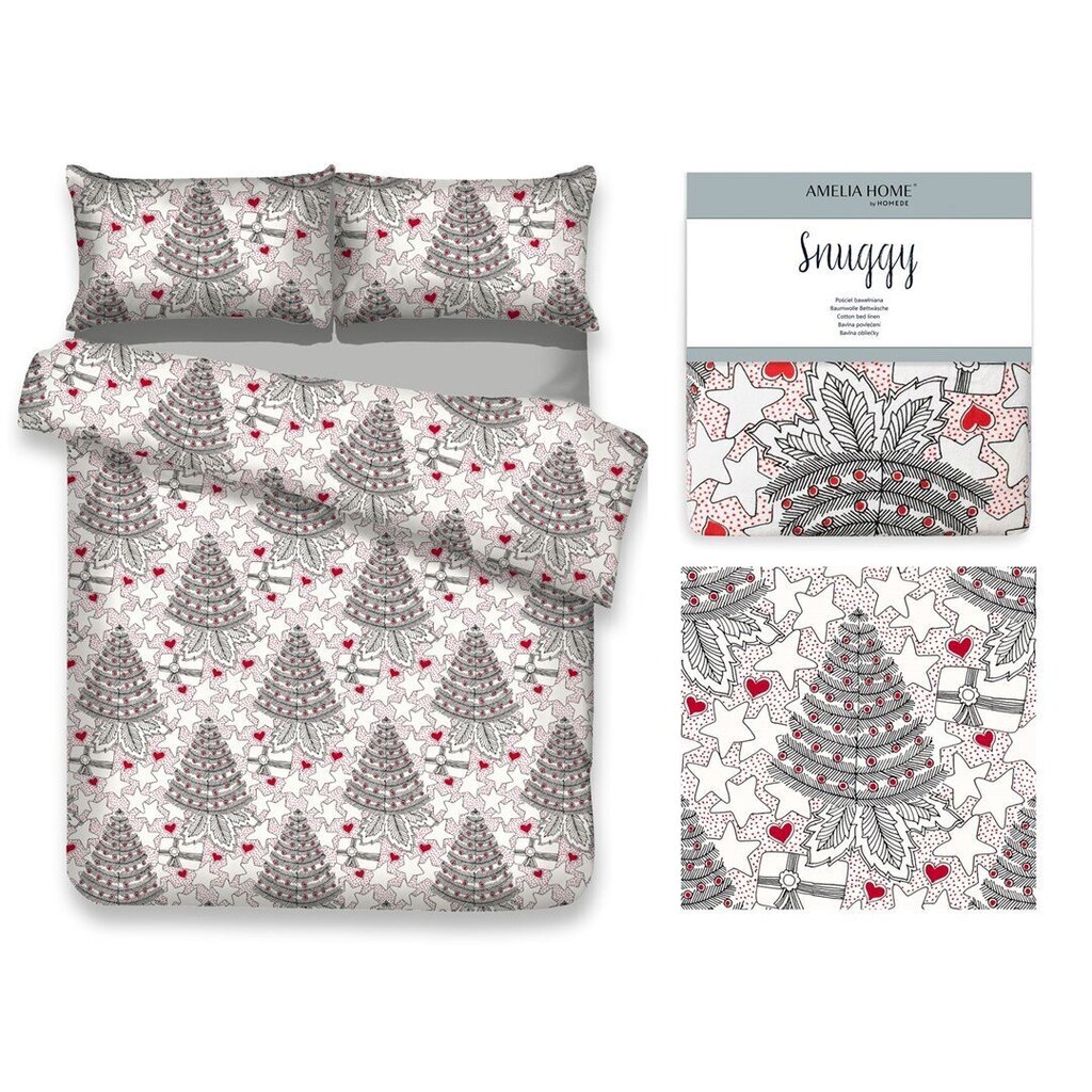 AmeliaHome voodipesukomplekt Snuggy Merry 155x220, 2-osaline цена и информация | Voodipesukomplektid | hansapost.ee