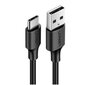 Ugreen US287 USB-C kaabel, 0,5 m, must цена и информация | Juhtmed ja kaablid | hansapost.ee