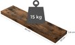 Riiul LWS28BX, 80 cm, pruun hind ja info | Riiulid | hansapost.ee