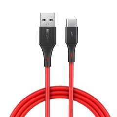 Кабель Blitzwolf USB - USB тип C, 1.8м BW-TC15, красный цена и информация | BlitzWolf Бытовая техника и электроника | hansapost.ee