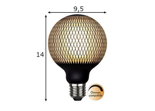 Dekoratiivne elektrupirn E27, 4W hind ja info | Lambipirnid ja LED-pirnid | hansapost.ee