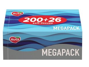 Kosmeetilised salvrätikud karbis Ruta Family Pack Brick, 2 kihti 220+26 tk. hind ja info | Salvrätikud, vatitikud ja vatipadjad | hansapost.ee