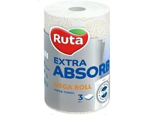 Paberkäterätikud Ruta Selecta Mega roll EA, 1 rull, kolm kihti hind ja info | WC-paber ja majapidamispaber | hansapost.ee