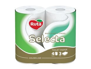 Tualettpaber Ruta Selecta 4rul 3sl hind ja info | WC-paber ja majapidamispaber | hansapost.ee