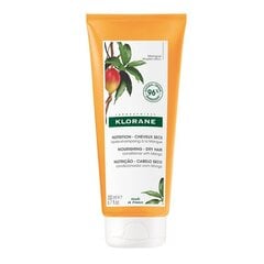 Palsam kuivadele ja kahjustatud juustele mangovõiga Klorane Nourishing, 200 ml цена и информация | Бальзамы, кондиционеры | hansapost.ee