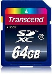 Transcend SDXC 64 GB цена и информация | Карты памяти | hansapost.ee