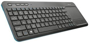 Trust - Veza Wireless Touchpad Keyboard hind ja info | Klaviatuurid | hansapost.ee
