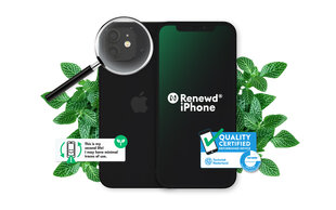 Renewd® iPhone 12 64GB RND-P19164 Black hind ja info | Renewd Mobiiltelefonid, fotokaamerad, nutiseadmed | hansapost.ee