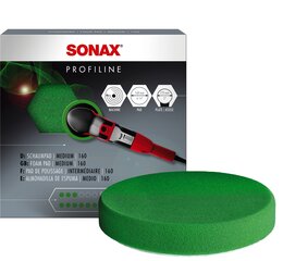 SONAX keskmise karedusega roheline poleerimispadi, 160mm цена и информация | Аксессуары | hansapost.ee
