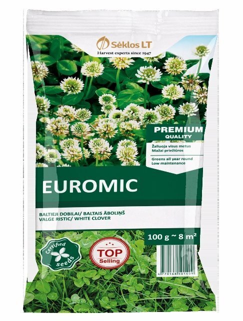 VALGE RISTIC EUROMIC 100 G hind ja info | Murusegud ja muruseemned | hansapost.ee