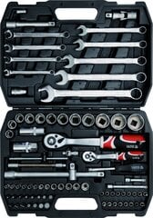 Tööriistakomplekt 1/4 , 1/2 (82 tk) YT-12691 YATO hind ja info | Käsitööriistad | hansapost.ee
